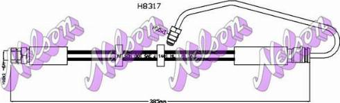 Brovex-Nelson H8317 - Гальмівний шланг autocars.com.ua