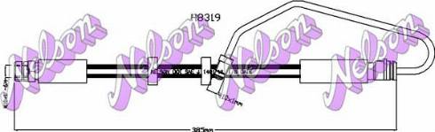 Brovex-Nelson H8319 - Гальмівний шланг autocars.com.ua