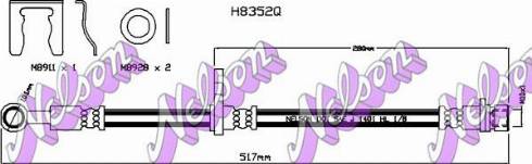 Brovex-Nelson H8352Q - Гальмівний шланг autocars.com.ua