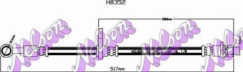 Brovex-Nelson H8352 - Гальмівний шланг autocars.com.ua