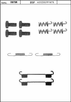 BSF 00706 - Комплектуючі, гальмівна система autocars.com.ua
