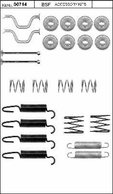 BSF 00714 - Комплектуючі, гальмівна система autocars.com.ua
