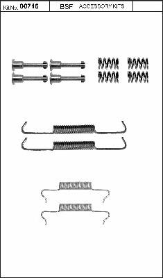 BSF 00716 - Комплектуючі, гальмівна система autocars.com.ua