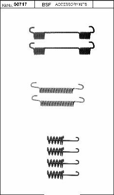 BSF 00717 - Комплектуючі, гальмівна система autocars.com.ua