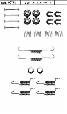 BSF 00718 - Комплектуючі, гальмівна система autocars.com.ua
