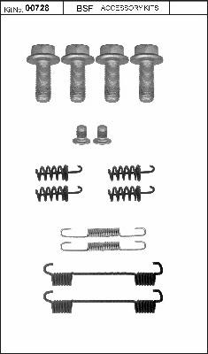 BSF 00728 - Комплектуючі, гальмівна система autocars.com.ua
