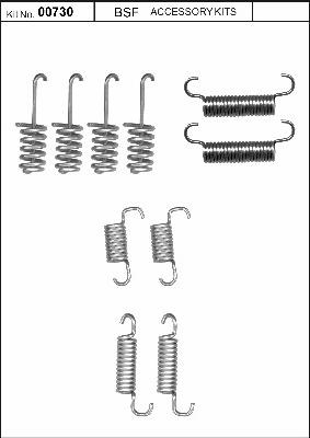 BSF 00730 - Комплектующие, стояночная тормозная система autodnr.net