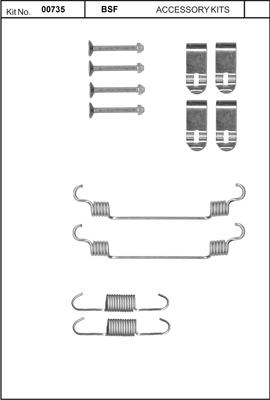 BSF 00735 - Комплектуючі, гальмівна система autocars.com.ua