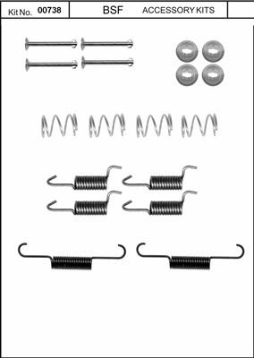BSF 00738 - Комплектующие, стояночная тормозная система autodnr.net