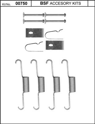 BSF 00750 - Комплектуючі, гальмівна система autocars.com.ua