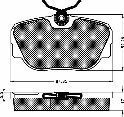 BSF 10138 - Гальмівні колодки, дискові гальма autocars.com.ua