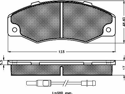 BSF 10185 - Гальмівні колодки, дискові гальма autocars.com.ua