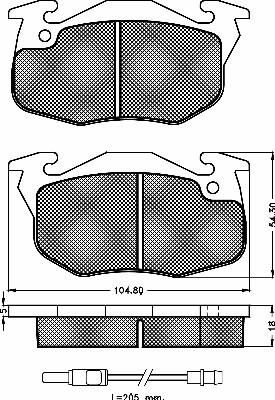 BSF 10200 - Тормозные колодки, дисковые, комплект autodnr.net