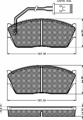 BSF 10230 - Гальмівні колодки, дискові гальма autocars.com.ua