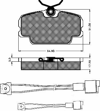 BSF 10238 - Тормозные колодки, дисковые, комплект autodnr.net