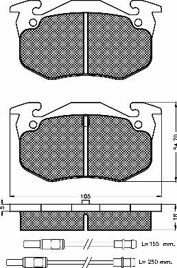 BSF 10242 - Тормозные колодки, дисковые, комплект autodnr.net