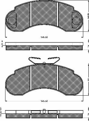 BSF 10244 - Гальмівні колодки, дискові гальма autocars.com.ua