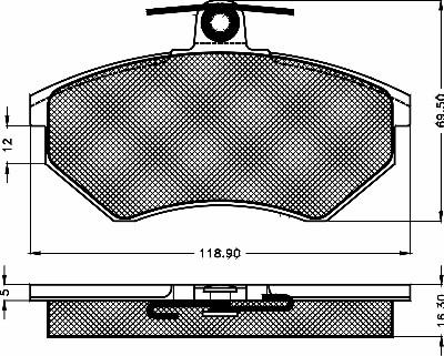 BSF 10254 - Тормозные колодки, дисковые, комплект autodnr.net