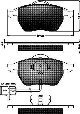 BSF 10338 - Гальмівні колодки, дискові гальма autocars.com.ua