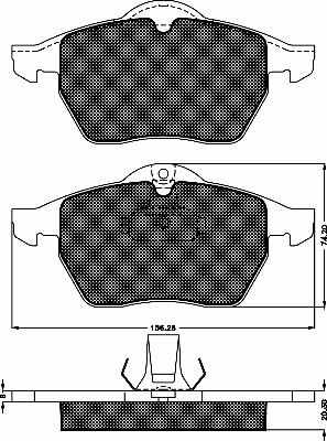 BSF 10339 - Тормозные колодки, дисковые, комплект autodnr.net