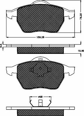 BSF 10340 - Тормозные колодки, дисковые, комплект autodnr.net