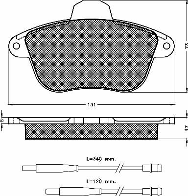 Girling 617962 - Тормозные колодки, дисковые, комплект avtokuzovplus.com.ua