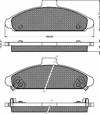 BSF 10351 - Гальмівні колодки, дискові гальма autocars.com.ua