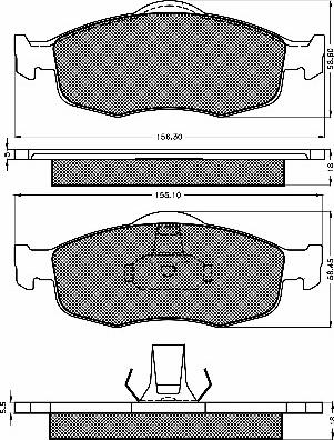 BSF 10366 - Гальмівні колодки, дискові гальма autocars.com.ua