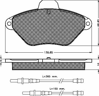 BSF 10371 - Гальмівні колодки, дискові гальма autocars.com.ua