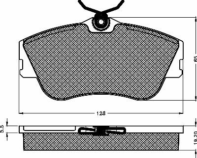 BSF 10384 - Гальмівні колодки, дискові гальма autocars.com.ua