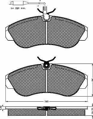 BSF 10389 - Гальмівні колодки, дискові гальма autocars.com.ua