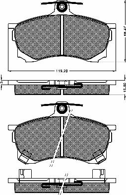 BSF 10397 - Гальмівні колодки, дискові гальма autocars.com.ua