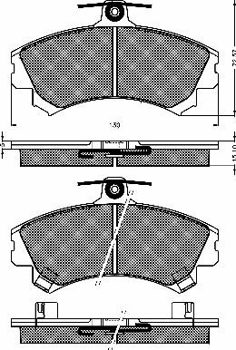 BSF 10405 - Гальмівні колодки, дискові гальма autocars.com.ua