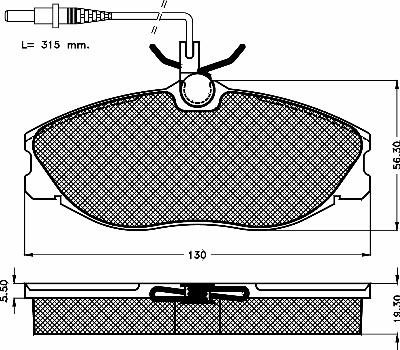 BSF 10414 - Тормозные колодки, дисковые, комплект autodnr.net