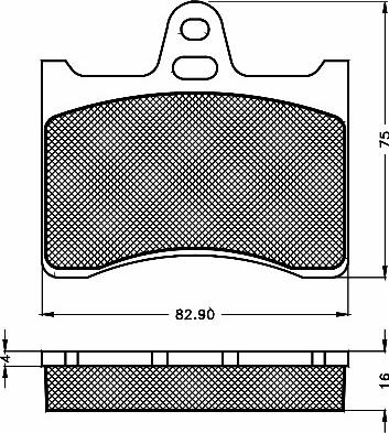 BSF 10448 - Гальмівні колодки, дискові гальма autocars.com.ua