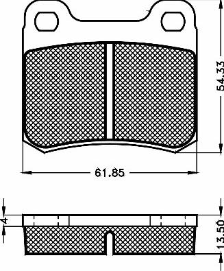 BSF 10461 - Тормозные колодки, дисковые, комплект autodnr.net