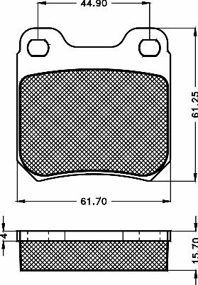 BSF 10473 - Тормозные колодки, дисковые, комплект autodnr.net