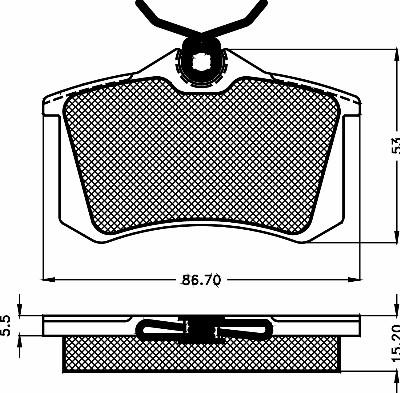 BSF 10481 - Тормозные колодки, дисковые, комплект autodnr.net