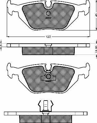 BSF 10483 - Тормозные колодки, дисковые, комплект autodnr.net