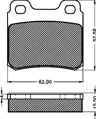 BSF 10485 - Тормозные колодки, дисковые, комплект autodnr.net