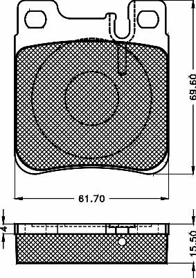 BSF 10506 - Тормозные колодки, дисковые, комплект autodnr.net