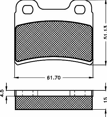 BSF 10507 - Гальмівні колодки, дискові гальма autocars.com.ua