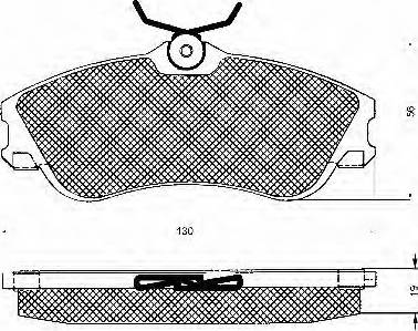 ABEX PLU3618 - Тормозные колодки, дисковые, комплект autodnr.net