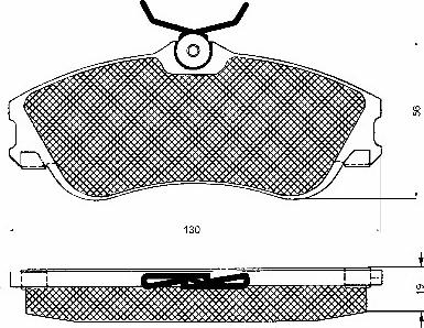 BSF 10544 - Гальмівні колодки, дискові гальма autocars.com.ua