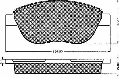 BSF 10548 - Тормозные колодки, дисковые, комплект autodnr.net