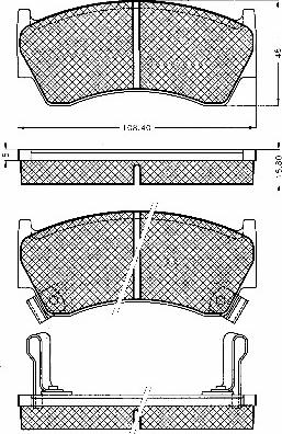 BSF 10558 - Гальмівні колодки, дискові гальма autocars.com.ua