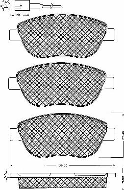 BSF 10568 - Тормозные колодки, дисковые, комплект autodnr.net