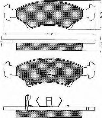 Akebono AN-8015WK - Гальмівні колодки, дискові гальма autocars.com.ua