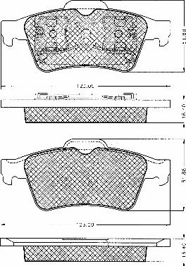 BSF 10635 - Тормозные колодки, дисковые, комплект autodnr.net