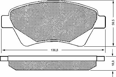 Mando MBF011132 - Гальмівні колодки, дискові гальма autocars.com.ua